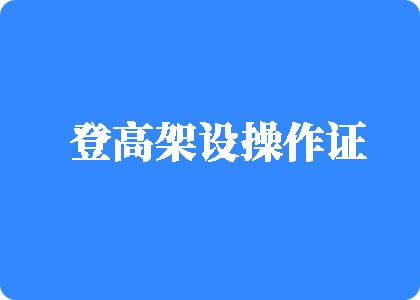 抽插淫妻骚屄视频登高架设操作证